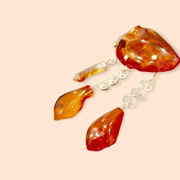 SPECTACULAR PIECE OF VINTAGE AMBER - Picture 8 of 16